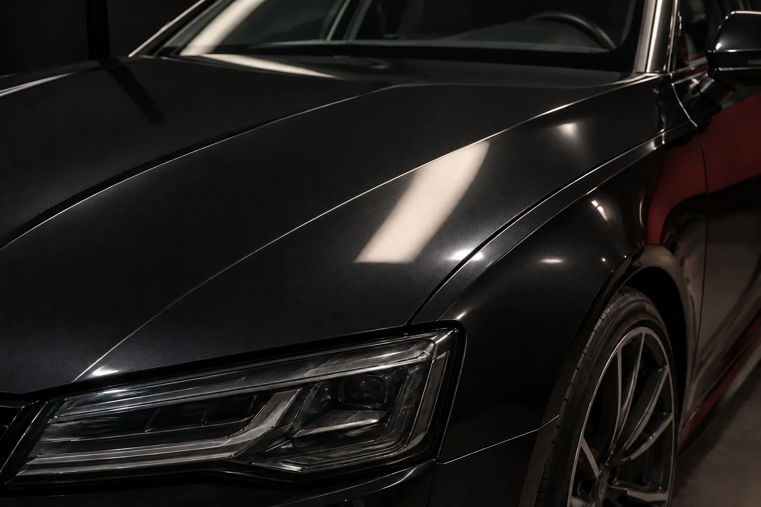 Paint after correction, with a deep, clear finish